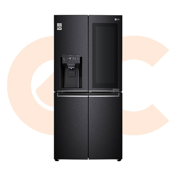 LG Refrigerator Instaview 508Liter Water Dispenser Door In Door Black Steel Model GC-X22FTQEL
