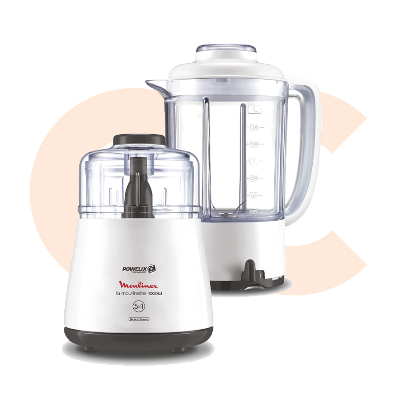 Robot Hachoir Moulinex Type 320 - 700W - Couleur Orange - Occasion