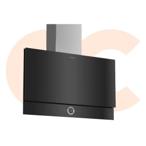 Bosch Hood 90 cm clear glass black printed For Electric Hubs Model DWF97RU60