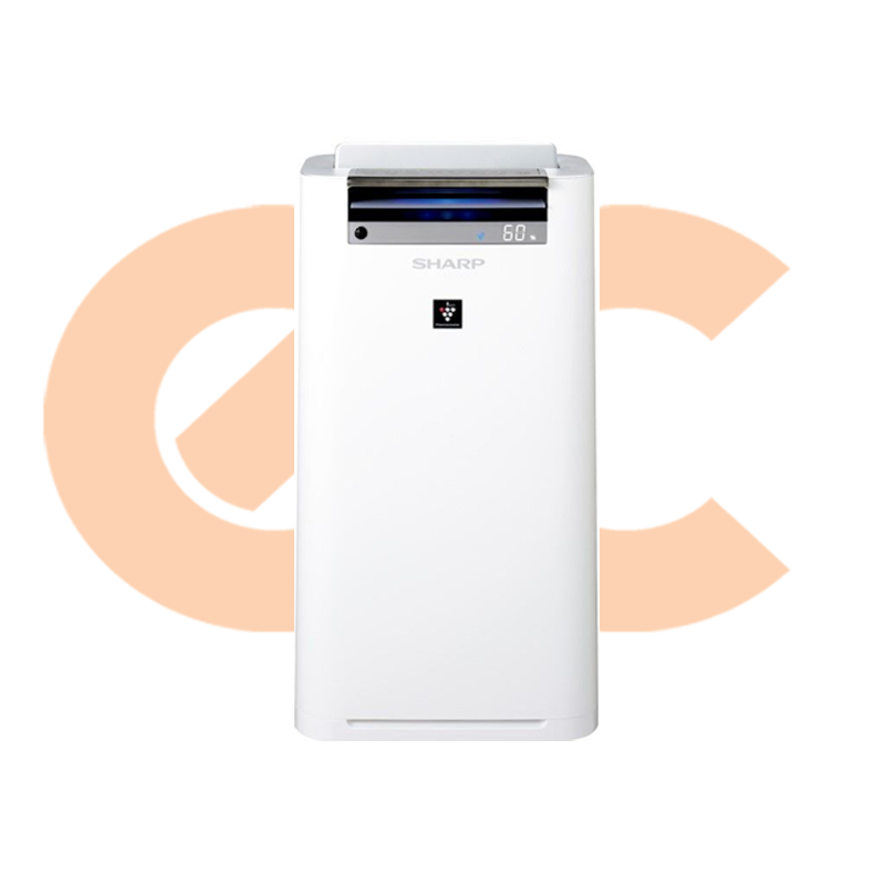 SHARP Air Purifier, Plasmacluster, Humidity, HEPA Filter, 38 m2, White KC-G50SA-W