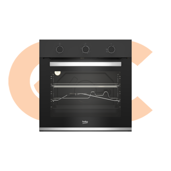 Beko Built-In Gas Oven With ELECTREC Grill , 2 Fans, Black BIH12100BC