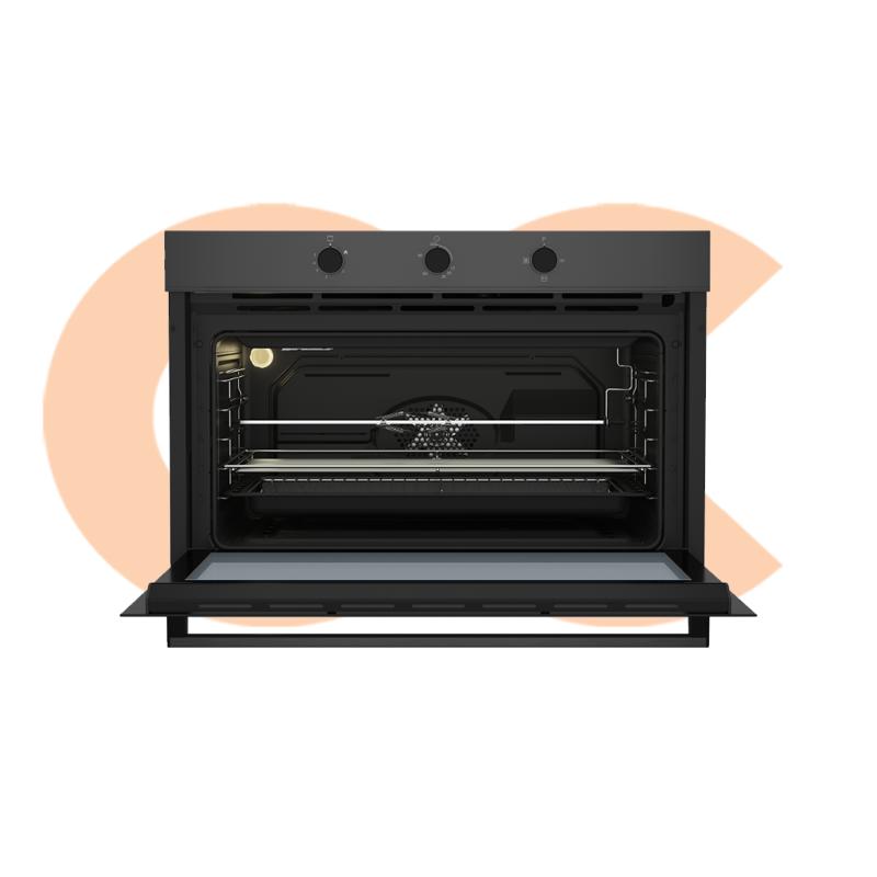 Built-in Oven Beko Gas with 2 Fan Dark Stainless Steel 90cm Model BBWHT12104DS.png2
