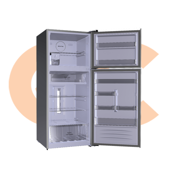 Refrigerator FRESH 471 liter Free Stand Digital 2 Doors Stainless Model FNT-M580YT