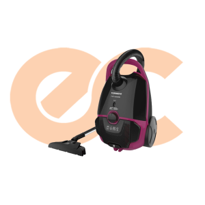 TORNADO Vacuum Cleaner 1600 Watt HEPA Filter Black x Maroon TVC-1600MD