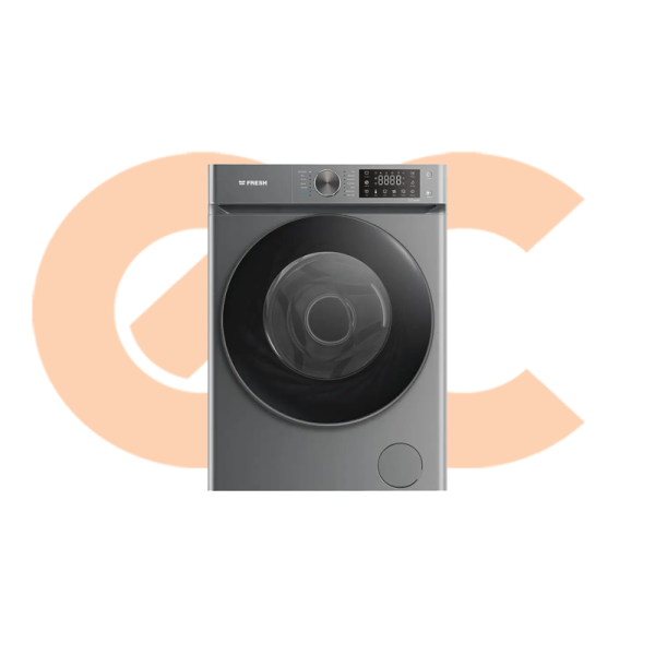 Fresh Front Load Automatic Washing Machine,9 KG,1400 Rpm Inverter Digital , Silver FL-DD-9Kg-PC-DS