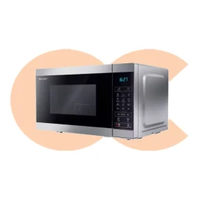 SHARP Microwave Grill 25 Liter 900 Watt 8 Menus Silver