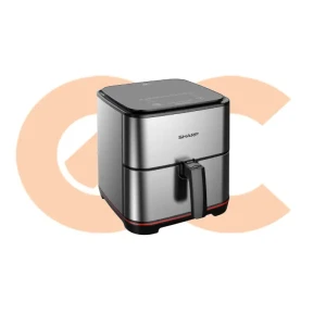 قلاية هوائية شارب 1650وات 7لتر ديجيتال تاتش ستانلس KF-AF70RT-ES2