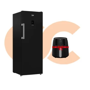 Beko 7-drawer black deep freezer B3RFNE294XB 7279740531 - Air Fryer Beko 1500watt 4.7 Liter Black Digital 8 Programs – FRL2244B