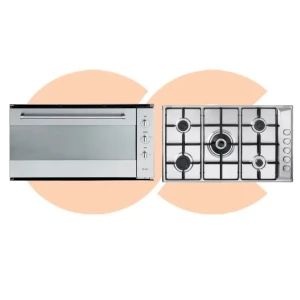 Elba Gas Oven With Gas Grill Fan Stainless Steel 90cm Model- 109-52 XN - Built-In Hob Elba 90 cm Stainless Steel Model EN90-544XD
