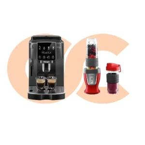 Espresso Machine DeLonghi Automatic Magnifica Start Touch Black ECAM220.22.GB 8004399025370 - Arzum Shake’N Take Personal Blender, 300 Watt, Red – AR1032