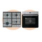 Gorenje Built-in oven Gas Timer Digital 60 cm -BOG6632E01X - Built-In Hob Gorenje Gas 4 Burner -In 60cm -G641EX