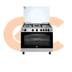 Beko Cooker 90cm Full Safety Gas/Electric with Double Fan Stainless Steel Model BGGR 11125 GB