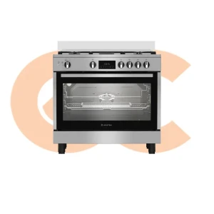 بوتاجاز اريستون 90سم غاز امان كامل ح/ث مروحة Air Fryer ديجيتال فضي ARR9GGF33229XEG