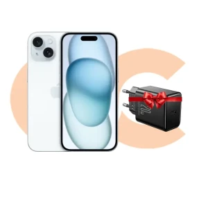 iPhone 15 128GB Blue MTP43AA/A 2.Years Official Warranty - jOYROOM PD 20W Charger (JR-TCF06) Black