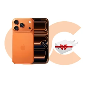 iPhone 17 Pro Max 256GB Cosmic Orange MFYN4AF/A 2.Years Official Warranty - Mophie Wall Adapter USB-C 30W-GaN-EU White Gift