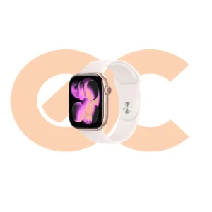 Apple Watch Series 11 GPS 46mm Rose Gold Aluminum Case With Light Blush Sport Band