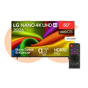 LG شاشة 50 بوصة NANO 4K UHD AI سمارت – موديل 50NU840B6LA